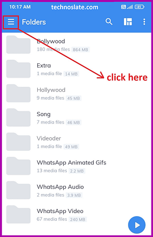 How to Show Hiiden Folder in MX Player - Menu