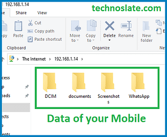 Wireless File Transfer - Mobile Data