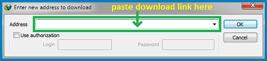 internet download manager - paste download link